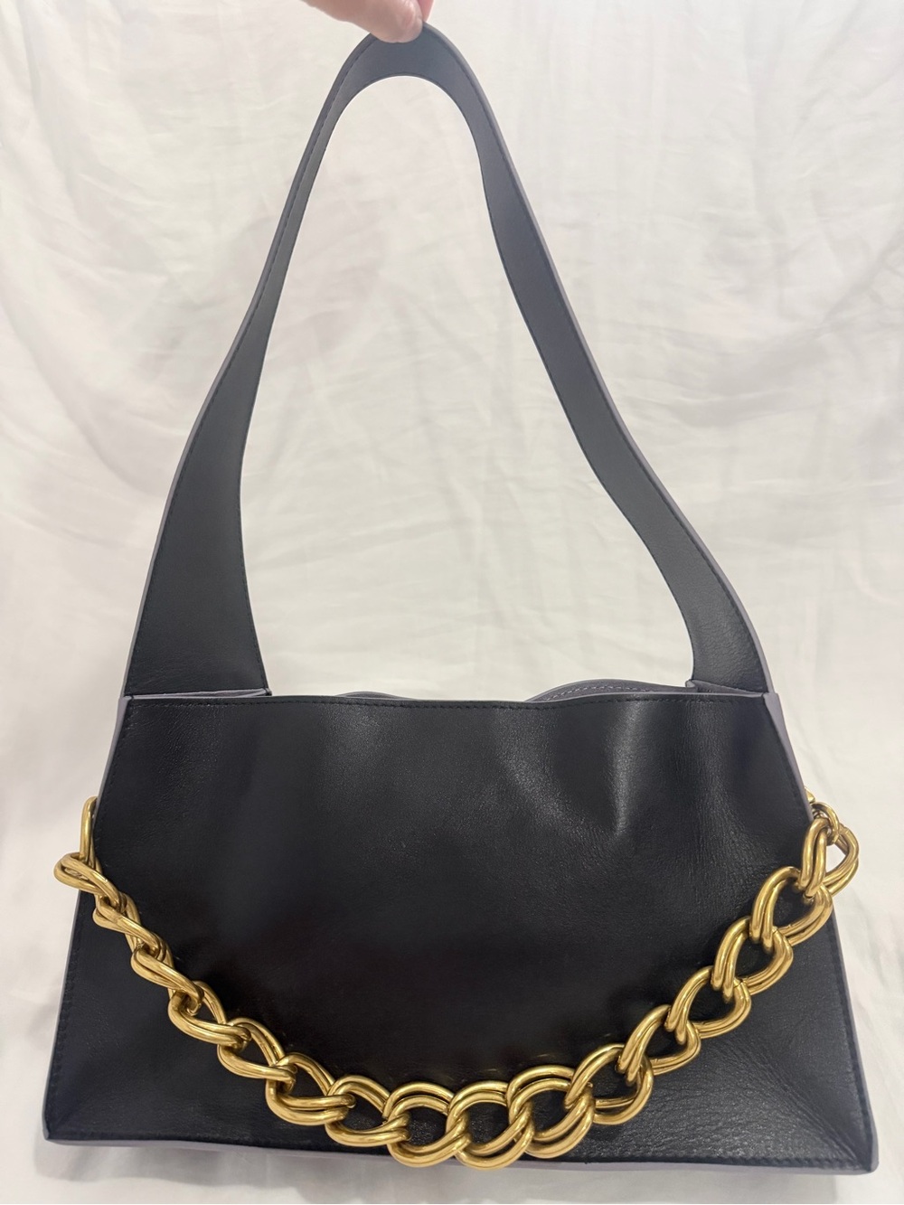 Manu Atelier Kesme Shoulder Bag in Black
